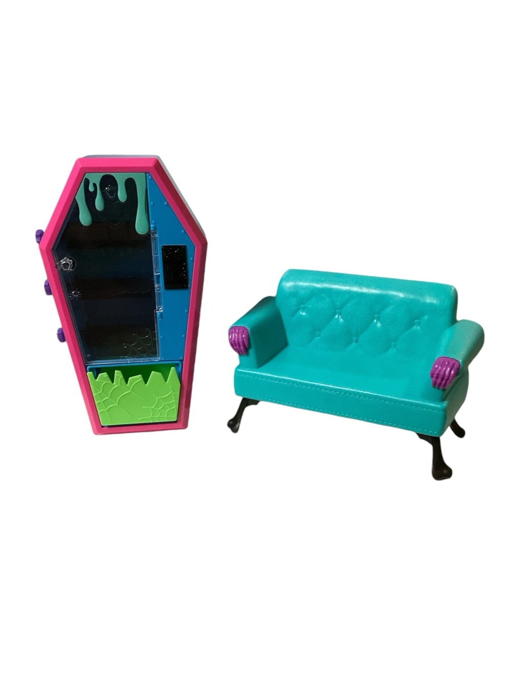 Monster High Student Lounge Vending Machine Bundle Couch Sofa 2022 Furniture Lot